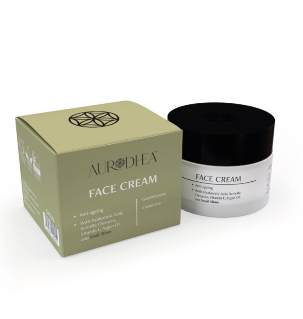 Anti-Age Gesichtscreme mit Schneckenschleim - 50 ml Angereichert mit Hyaluronsäure, Jambú, Arganöl & Vitamin E