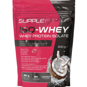 SuppleFit Iso-Whey, Kokosgeschmack – 600 g Mit Magnesium und Präbiotika