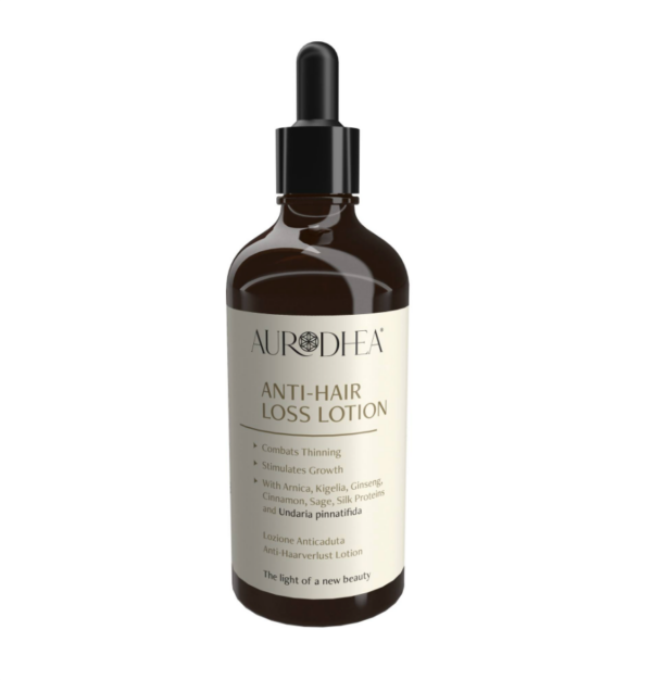 Anti-Haarverlust Lotion mit Undaria Pinnatifida - 50 ml Angereichert mit Arnika, Leberwurstbaum, Ginseng, Zimt, Salbei, Hafer & Seidenprotein