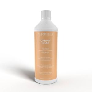 Cremeseife – Pfirsich – 1000 ml Nachfüllflasche Angereichert mit Kamille, Vitamin E, Panthenol & Aloe Vera
