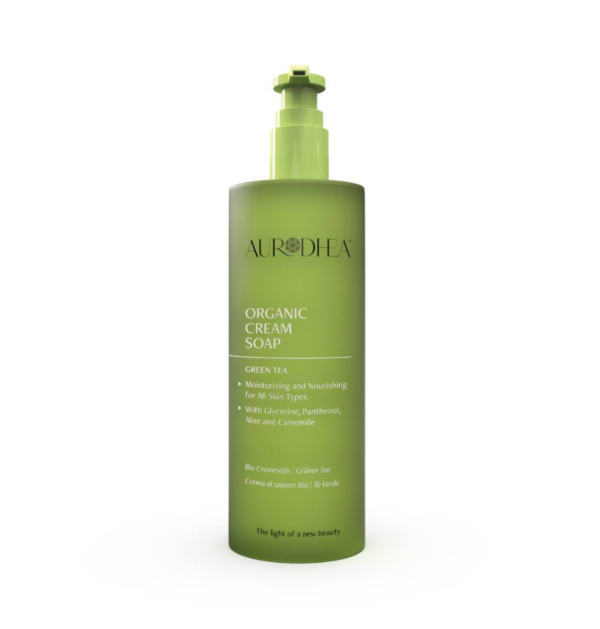 Cremeseife – grüner Tee - 260 ml Angereichert mit Glycerin, Panthenol, Aloe & Kamille