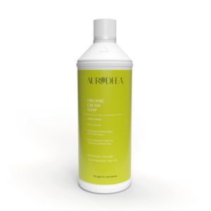 Cremeseife – Grüner Apfel – 1000 ml Nachfüllflasche Angereichert mit Kamille, Vitamin E, Panthenol & Aloe Vera