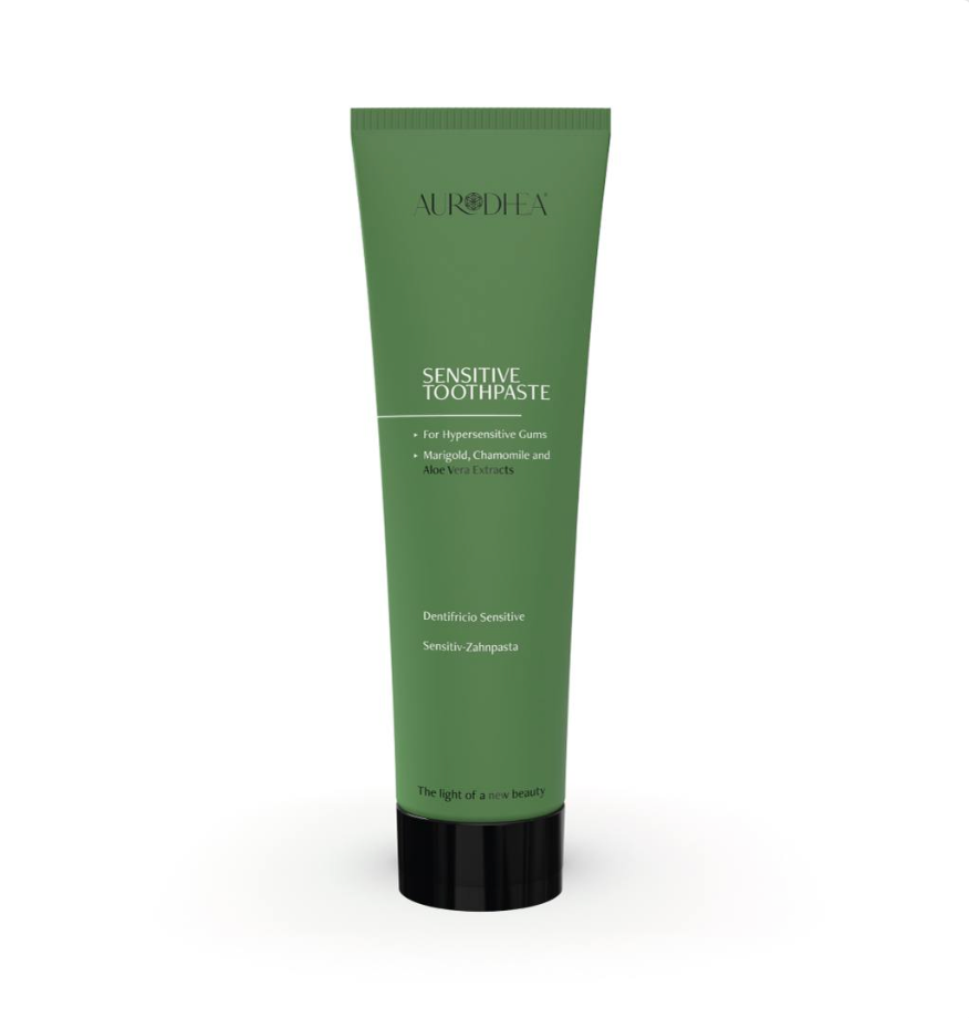 Sensitive Zahnpasta mit Aloe Vera - 115 ml Angereichert mit Ringelblumen-, Kamillen- & Zitronenextrakt