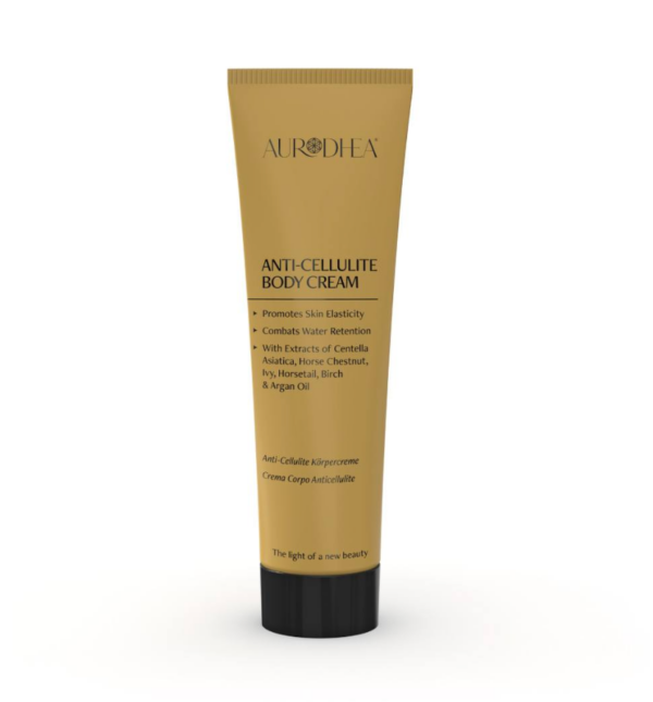 Anti-Cellulite Körpercreme mit Arganöl - 150 ml Angereichert mit Extrakten aus asiatischem Wassernabel, Efeu, Schachtelhalm & Birke