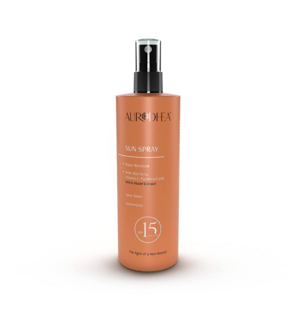 Sonnenspray LSF 15 - 150 ml Angereichert mit Hamamelis, Aloe Vera, Panthenol & Vitamin E