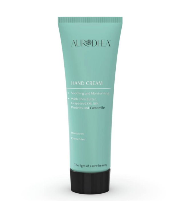 Handcreme mit Kamille - 75 ml Angereichert mit Sheabutter, Traubenkernöl & Seidenprotein