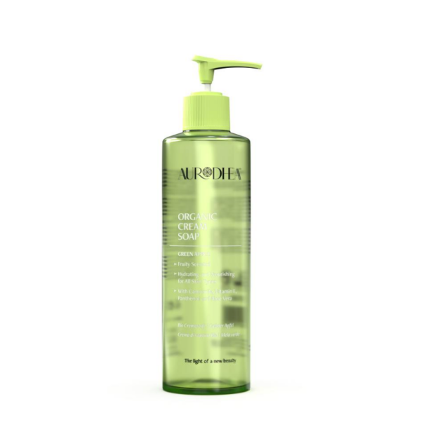 Cremeseife – Grüner Apfel - 260 ml Angereichert mit Kamille, Vitamin E, Panthenol & Aloe Vera