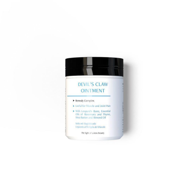 Salbe mit Teufelskralle - 150 ml Angereichert mit Echter Arnika, ätherischem Thymian- und Rosmarinöl, Sheabutter & Mand