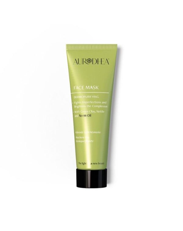 Klärende Gesichtsmaske mit Neemöl - 50 ml Angereichert mit Brennnesselextrakt & grüner Tonerde