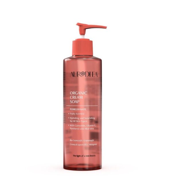 Cremeseife – Granatapfel - 260 ml Angereichert mit Kamille, Vitamin E, Panthenol & Aloe Vera